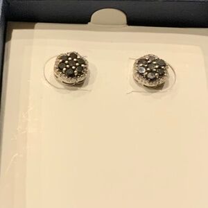 Black/White Diamond earrings